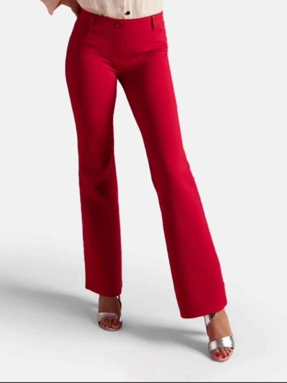 New Betabrand Poinsettia Bootcut Two Pocket Dress Pant Yoga Pants 1X Petite
